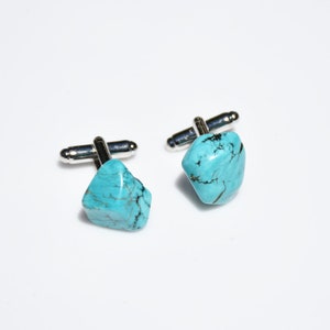 Custom Turquoise Stone Cufflinks image 9