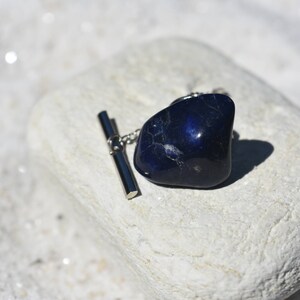 Custom Sodalite Stone Tie Tack Handmade - Quantity of 1