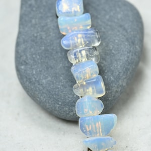 Opalite Stone French Barrette Hair Clip 4" or 100 mm Length