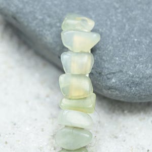 Green Jade Stone French Barrette Hair Clip 60 mm image 7