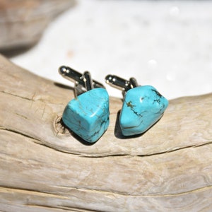 Custom Turquoise Stone Cufflinks image 6