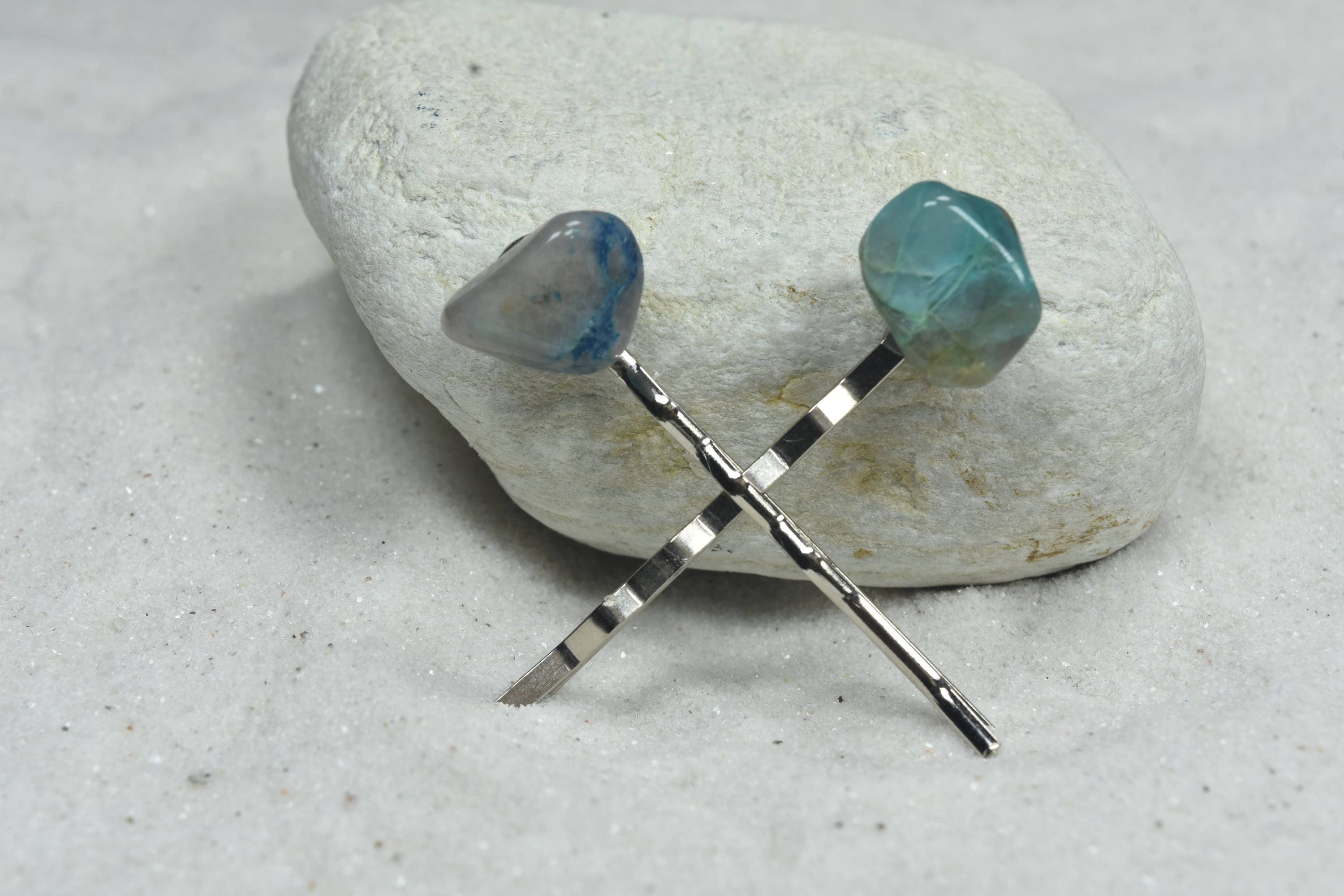 Chrysocolla Hair Pin - Etsy display picture 2
