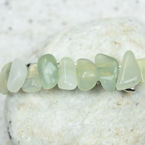 Green Jade Stone French Barrette Hair Clip 60 mm image 2