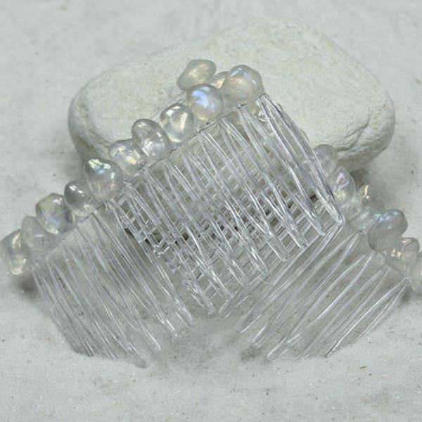 Mondstein Haarkämme (Menge von 2)