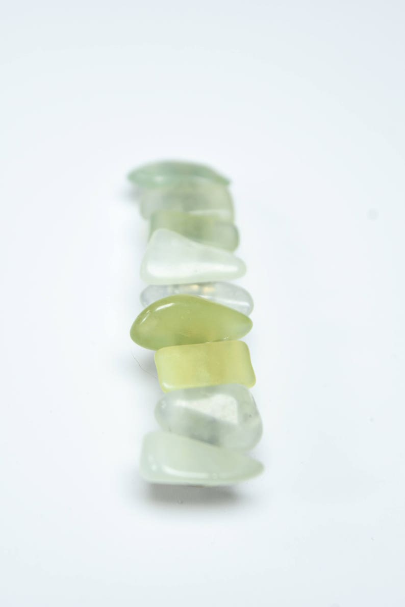 Green Jade Stone French Barrette Hair Clip 60 mm image 5