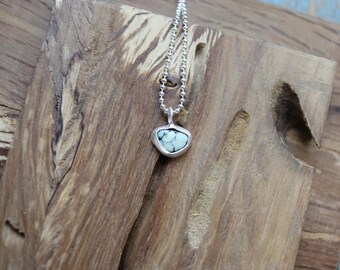 Turquoise Necklace Handmade - 18 inch