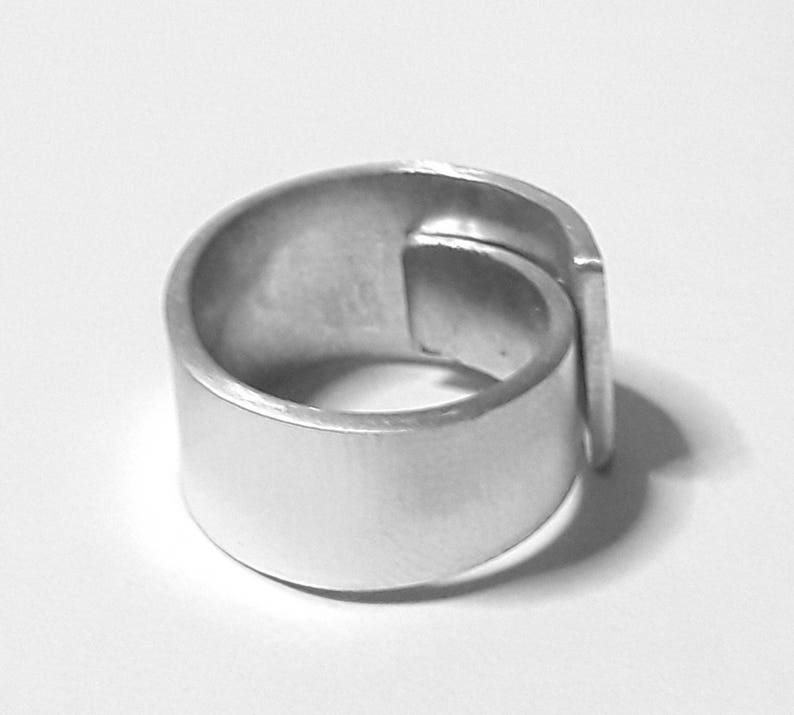 Anello Regolabile A Spirale Celtica In Argento Sterling 925 Ossidato - Gioiello Donna E Ragazza - Fatto A Mano In Thailandia