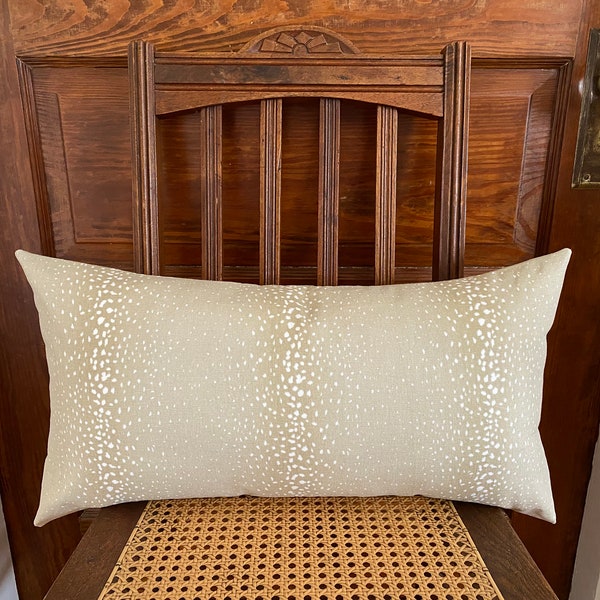 Tan Lumbar Pillow Etsy