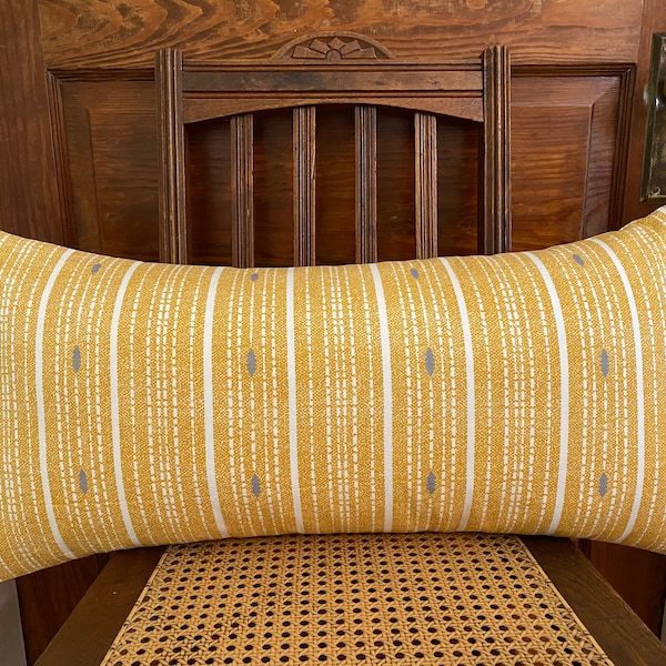 Yellow Grey Pillow Etsy