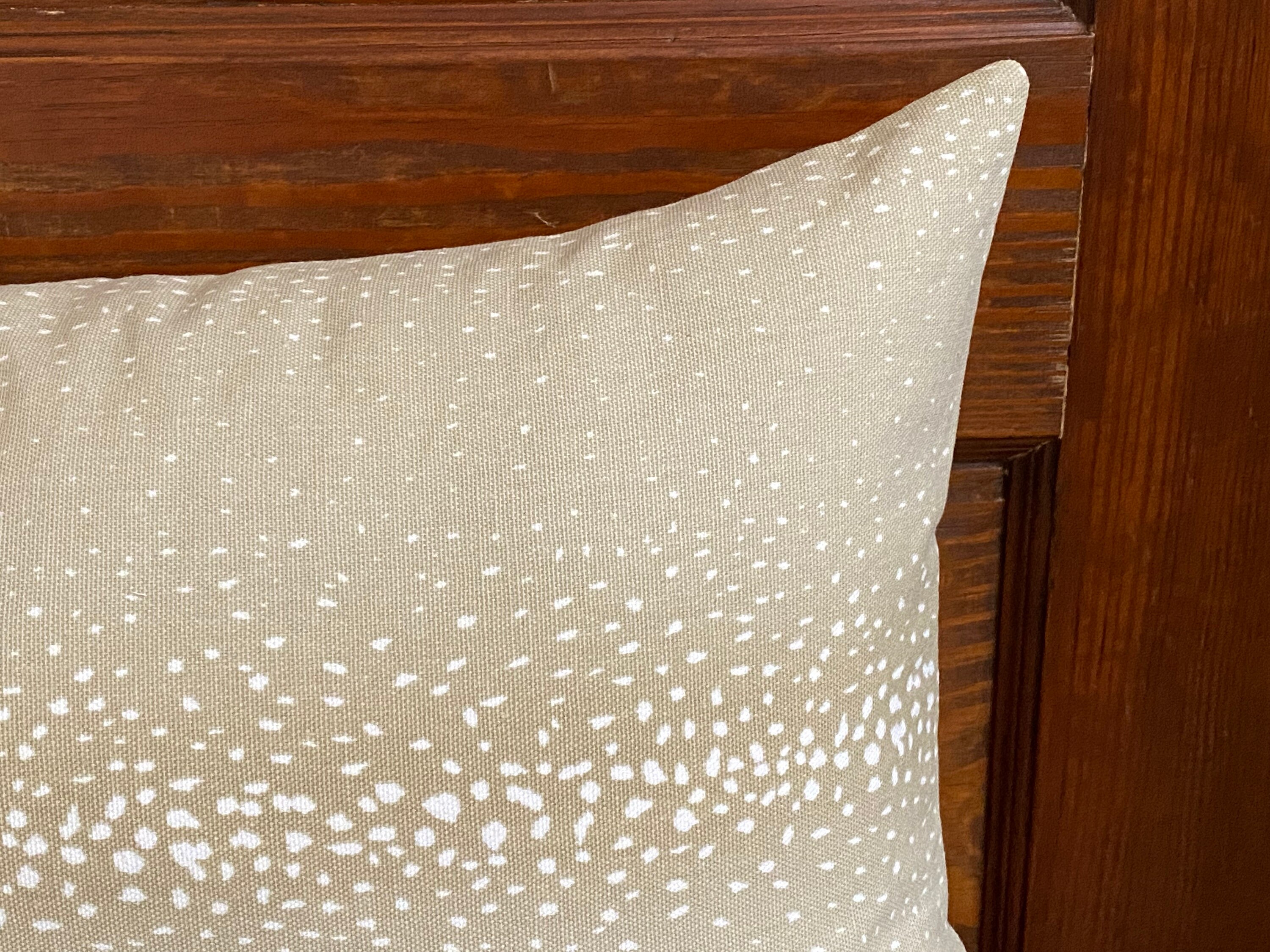 SALE Lumbar Pillow Beige with Off White small speckled Etsy
