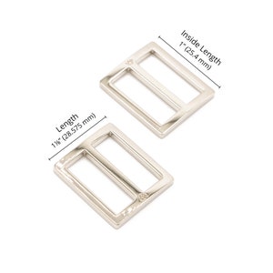 1" Slider by Annie | Flat | Set of 2 | Nickel