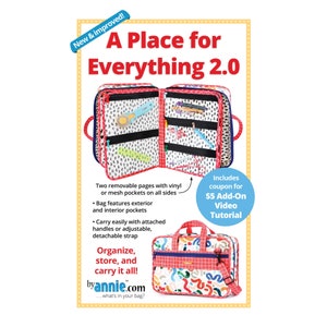 A Place for Everything by Annie | Paper Sewing Pattern | Make Your Own | Organizer