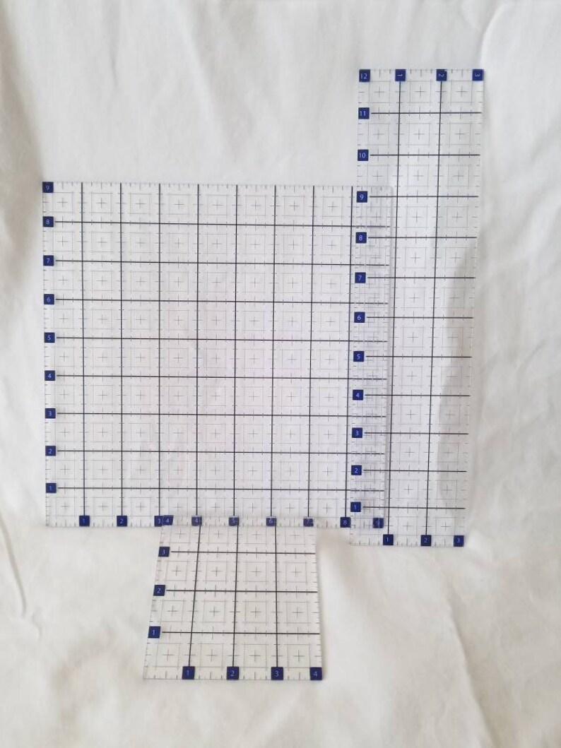 4 X 4 SRI Clear Acrylic Quilting Ruler Etsy