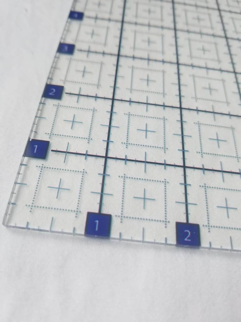 9 X 9 SRI Clear Acrylic Quilting Ruler Etsy