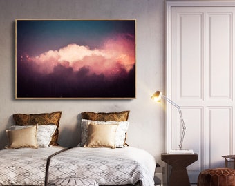 Cloud Painting Canvas | Abstract Art | Abstract Painting | Contemporary Art | Cloud Prints | Canvas Painting Wall Art - 'Intrepide No. 9'