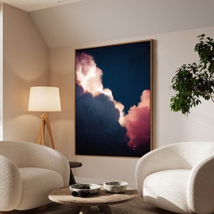 Abstract Art, Cloud Painting Print , Cloud Print , Cloudscape Art Print , Large Wall Art , Abstract Wall Art , Cloud Art - &#39;Intrépide No. 6&#39;