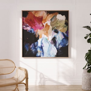 Large wall art | Original abstract art | Modern art | Abstract Painting | Contemporary art, trending art, canvas art - 'Nightflower IV'