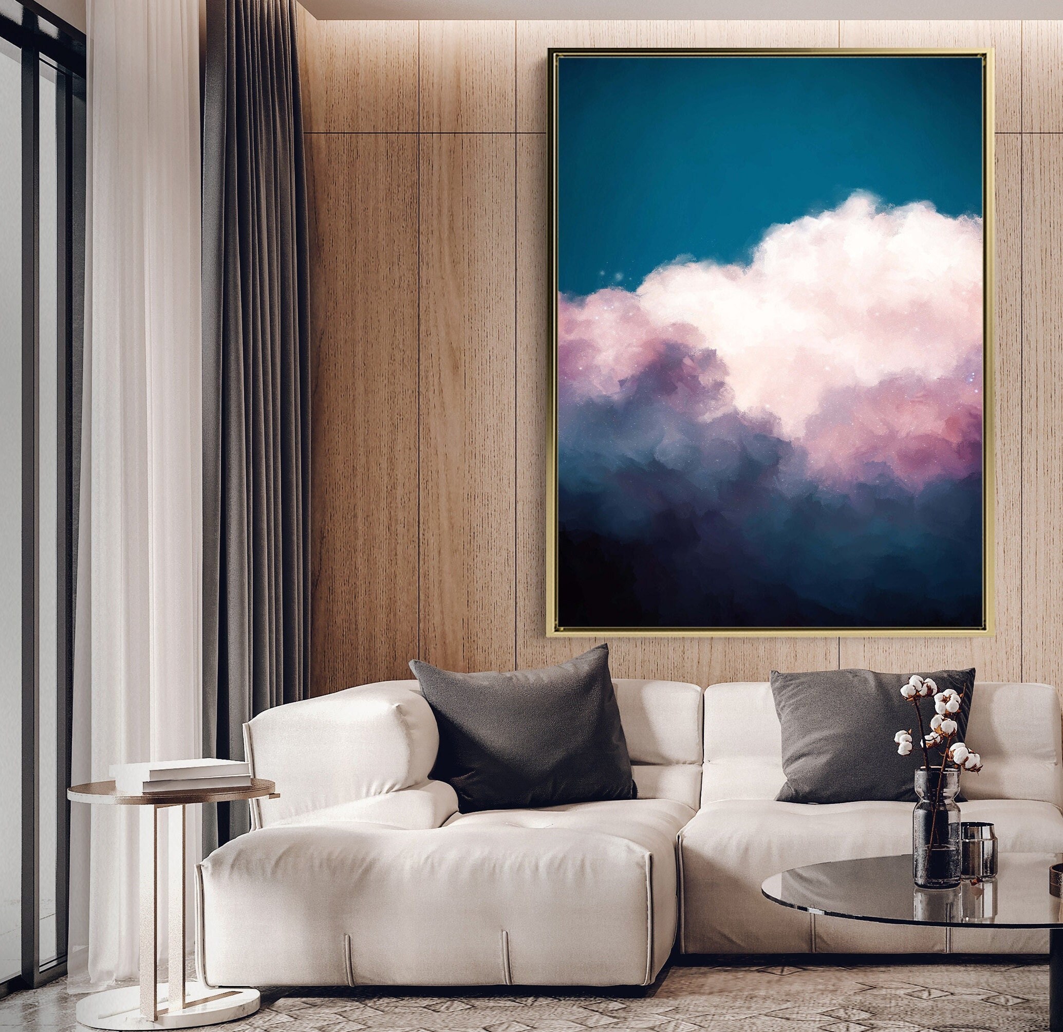 Cloud Painting Print Cloud Print Cloudscape Art Print Large - Etsy ...