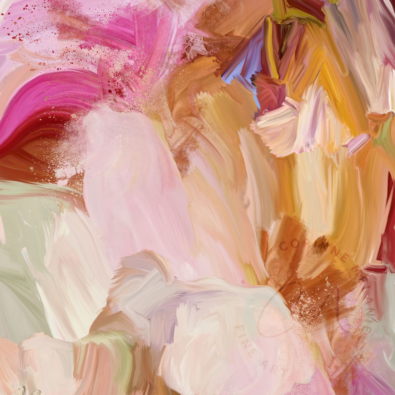 XL WALL ART Abstract on Canvas Large Wall Art Original Etsy