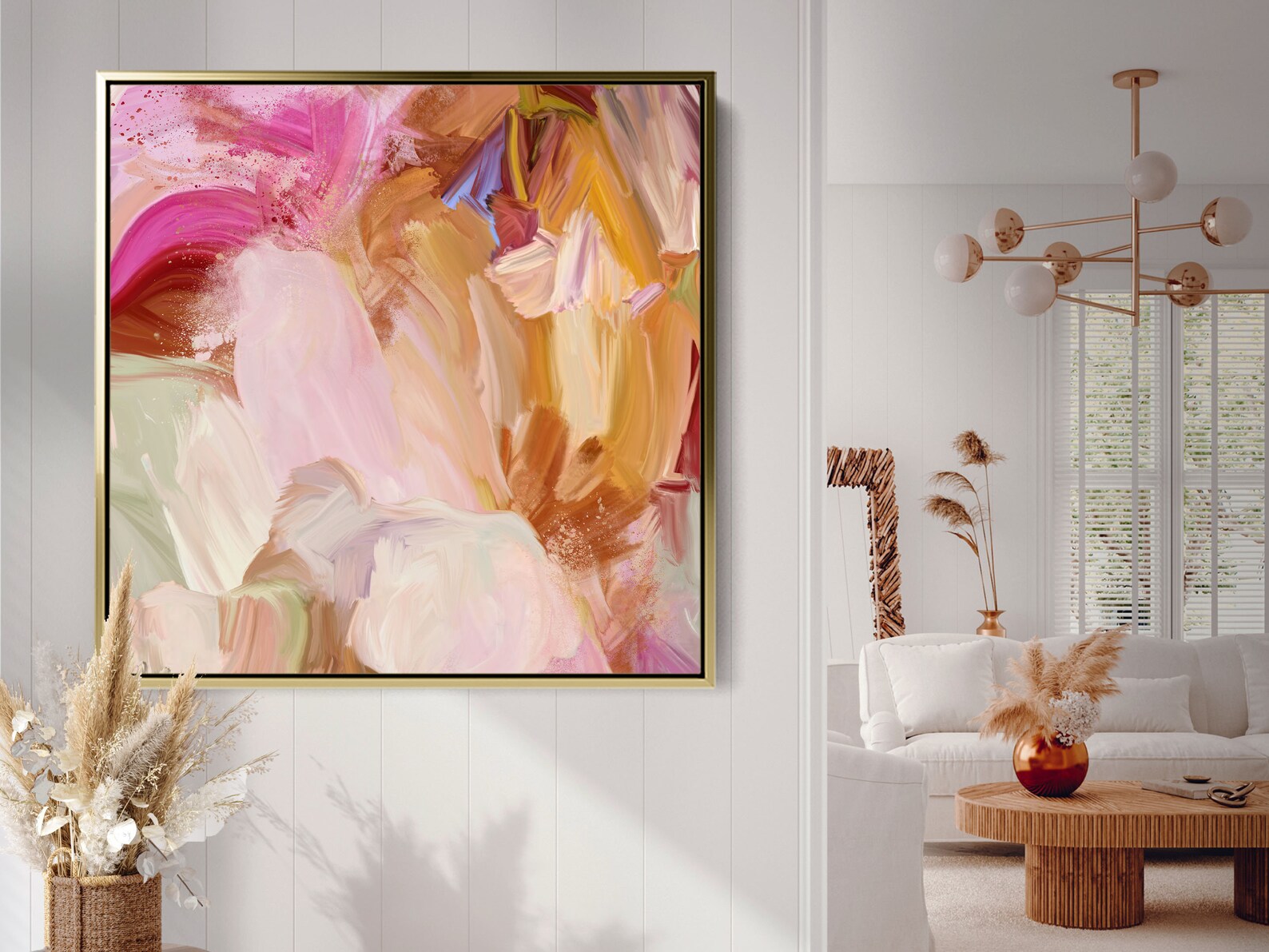 XL WALL ART Abstract on Canvas Large Wall Art Original Etsy