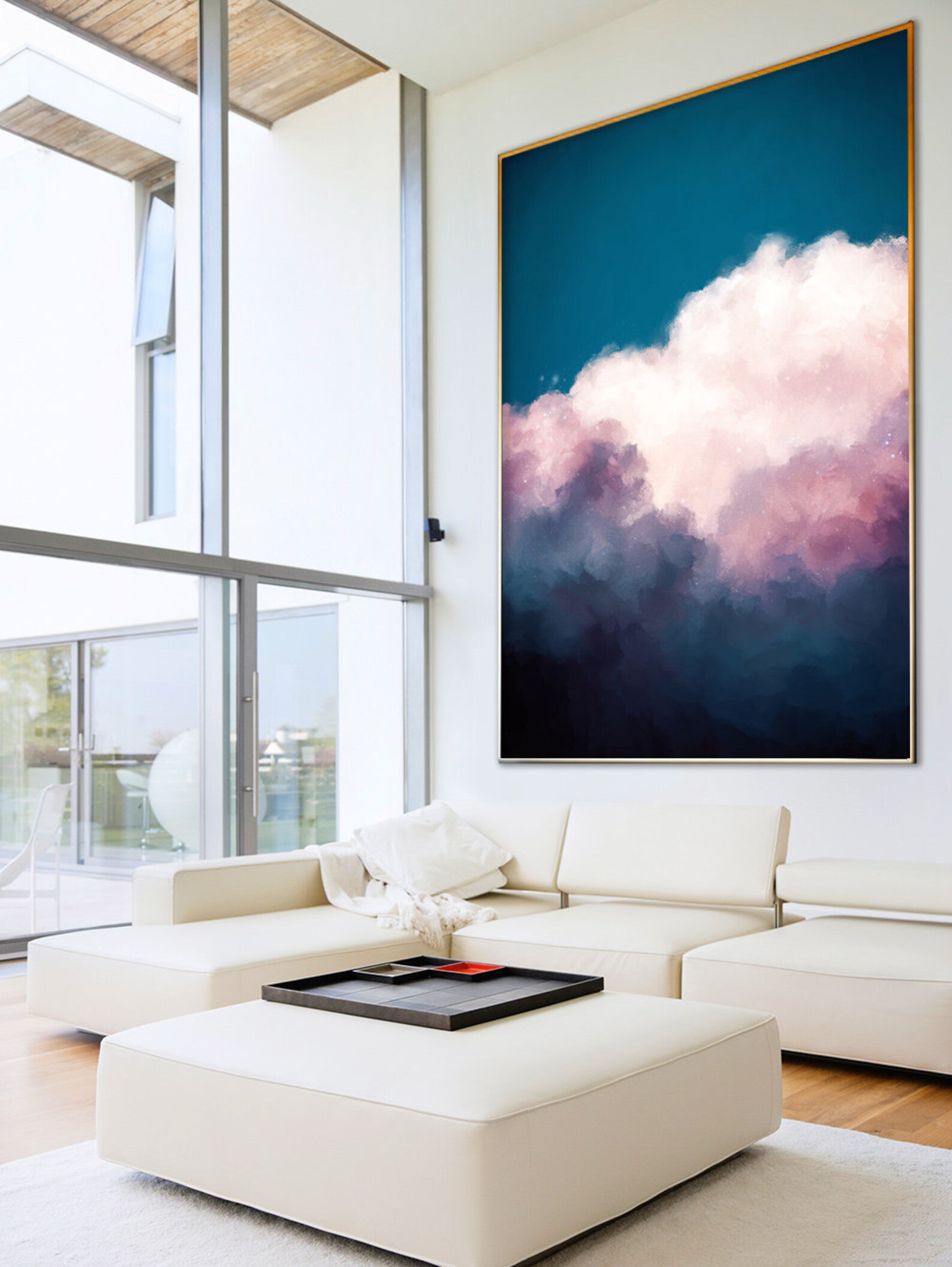 Cloud Painting Print Cloud Print Cloudscape Art Print Large | Etsy