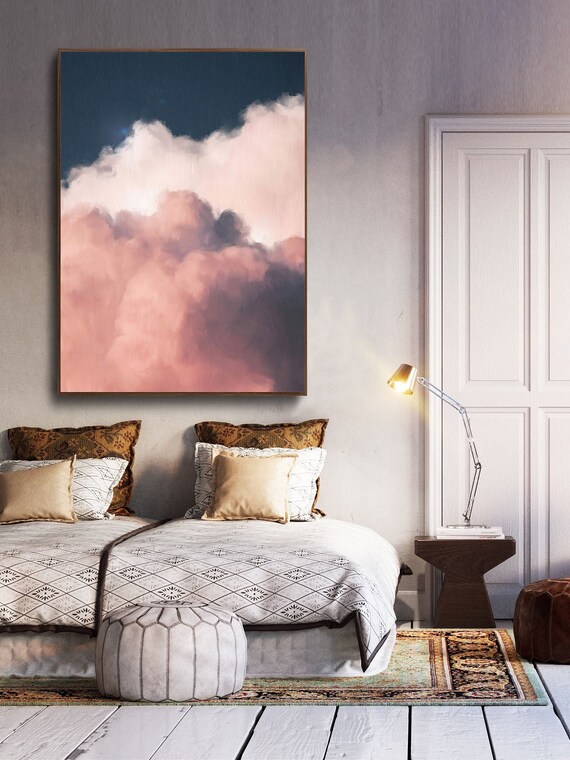 Cloud Painting Print Cloud Print Cloudscape Art Print Large - Etsy