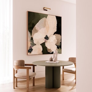 Large Wall Art, Tropical Art, Abstract Art, Green Modern Floral Art, Botanical Art by CORINNE MELANIE 'Monteverde - Square II'