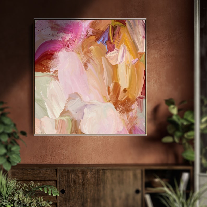 XL WALL ART Abstract on Canvas Large Wall Art Original Etsy