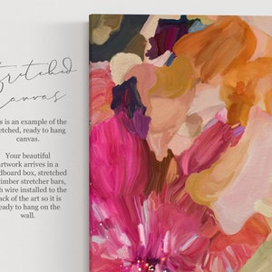 Abstract Giclee Print, Abstract Art Print, Flower Print, Botanical Art, Modern Art Abstract, Pink Abstract Print 'Clara Auri X' image 6