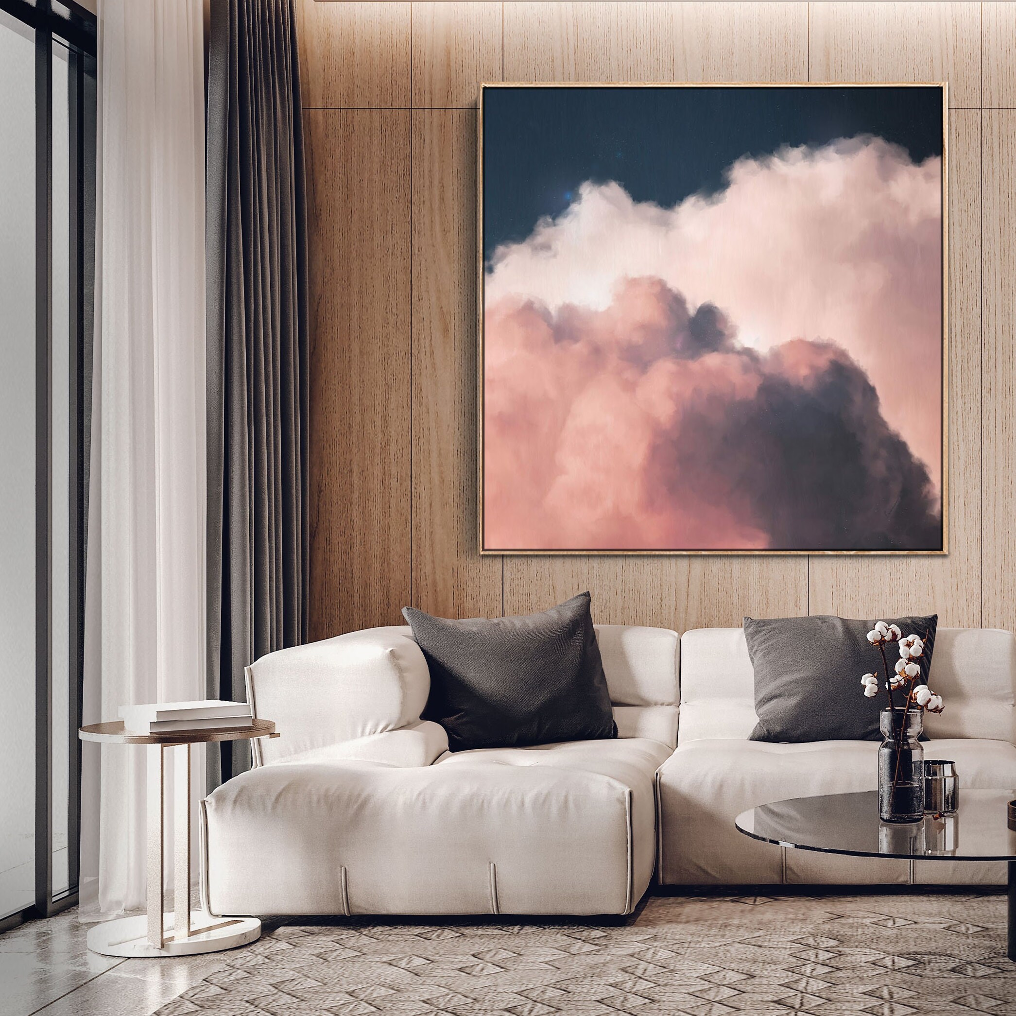 Cloud Painting Original Abstract Art Modern Art Cloud Art - Etsy Australia