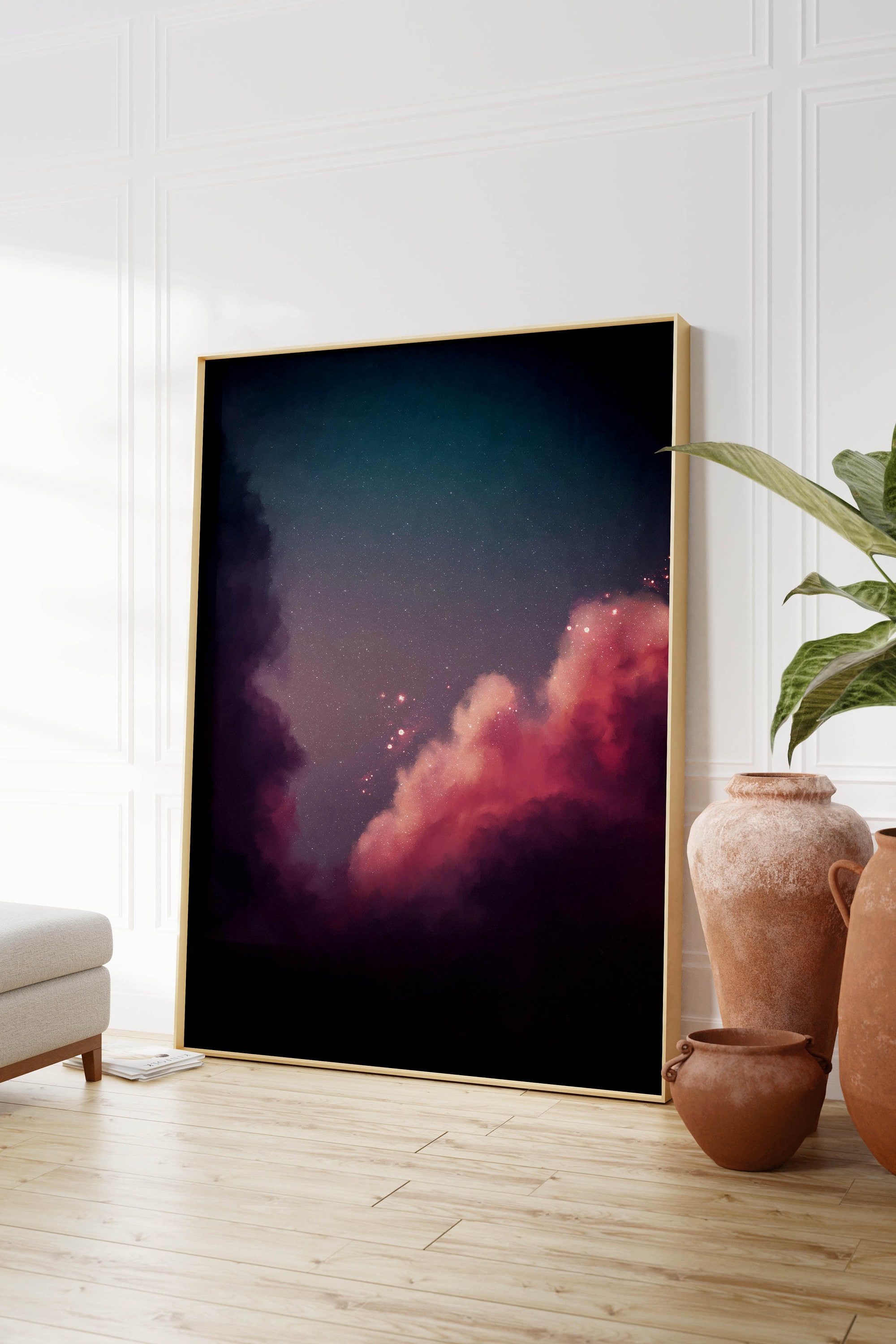 Abstract Art , Abstract Painting , Cloud Painting , Wall Art , Modern ...