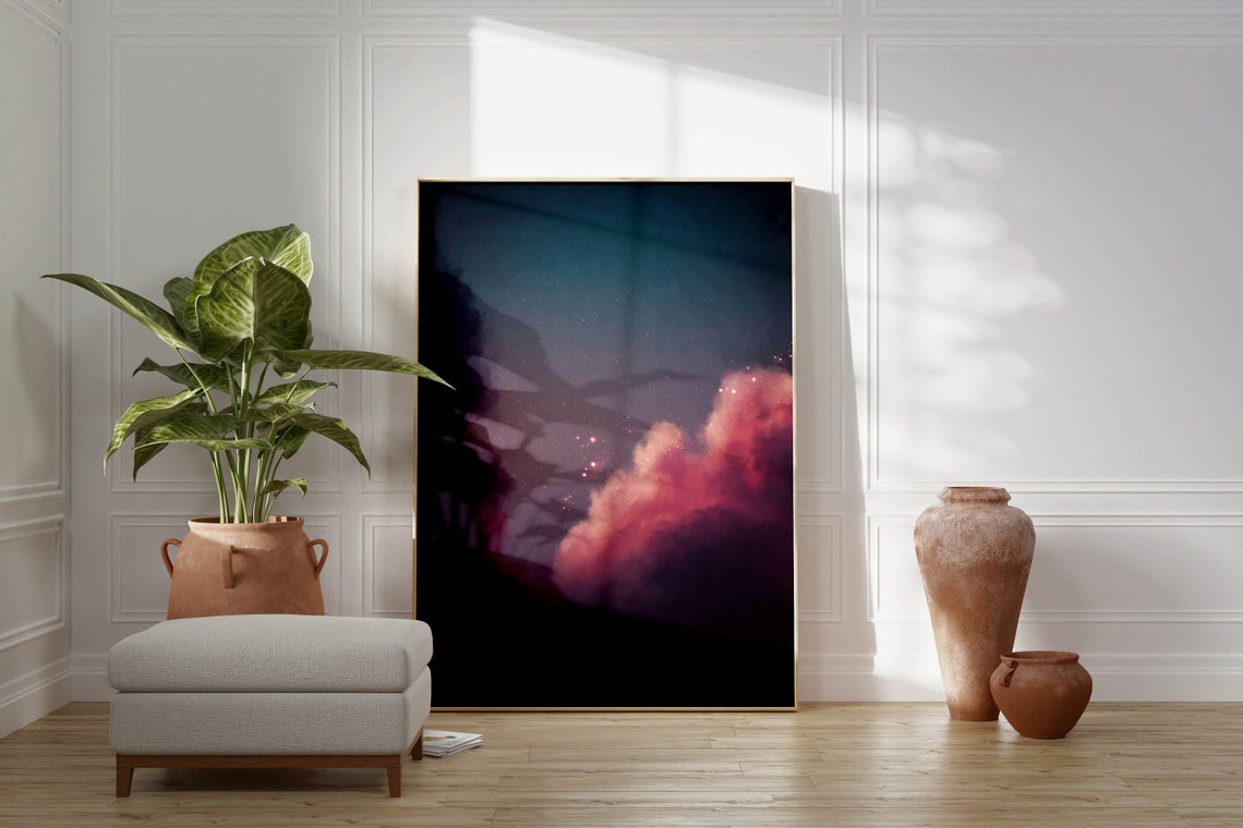 Abstract Art Abstract Painting Cloud Painting Wall Art - Etsy