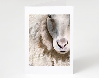 Sheep Watercolor, Sheep Painting, Icelandic Sheep Painting, Sheep Painting, Shepard, Sheep Card, Single Card, Customized Card, Birthday Card