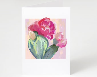 Cactus Card, Desert Cart, Colorful Cactus, Blank Card, Greeting Card, Birthday Card, Thank you Card