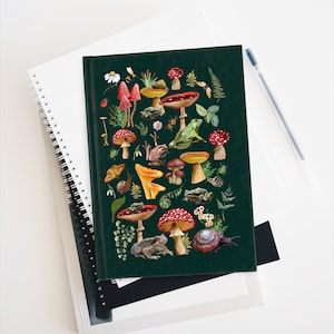 Frog & Mushroom Forest Journal: Goblincore Cottagecore Decor