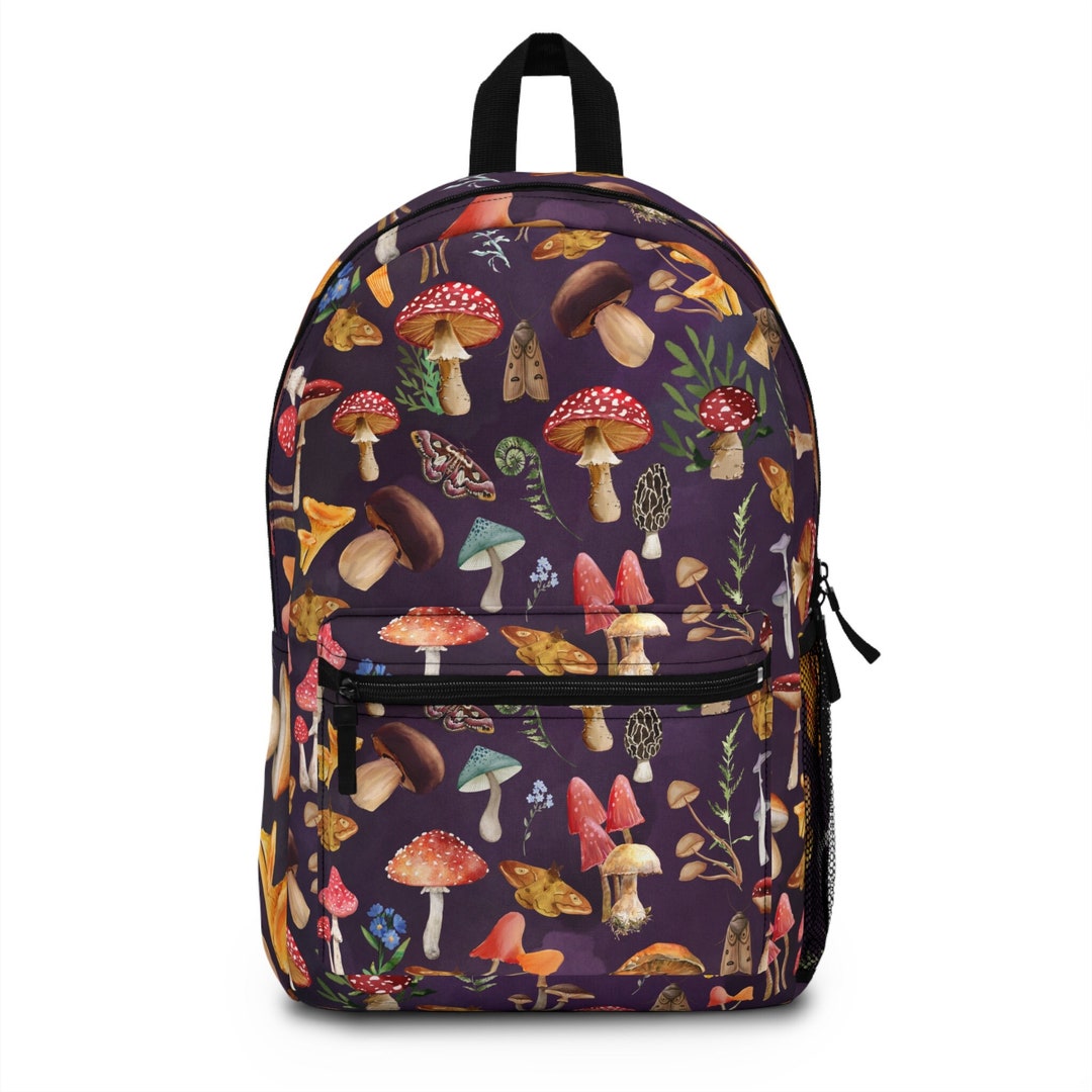 Mushroom Bag Backpack Goblincore Laptop Backpack Cottagecore Backpack ...