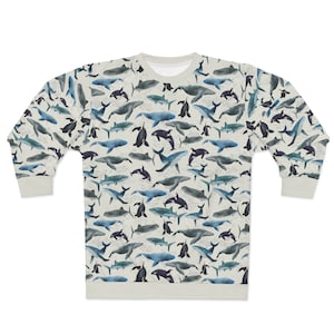 Buckelwal Sweatshirt Orca Shirt Wale Sweatshirt Marine Leben Ozean Pazifischer Nordwesten