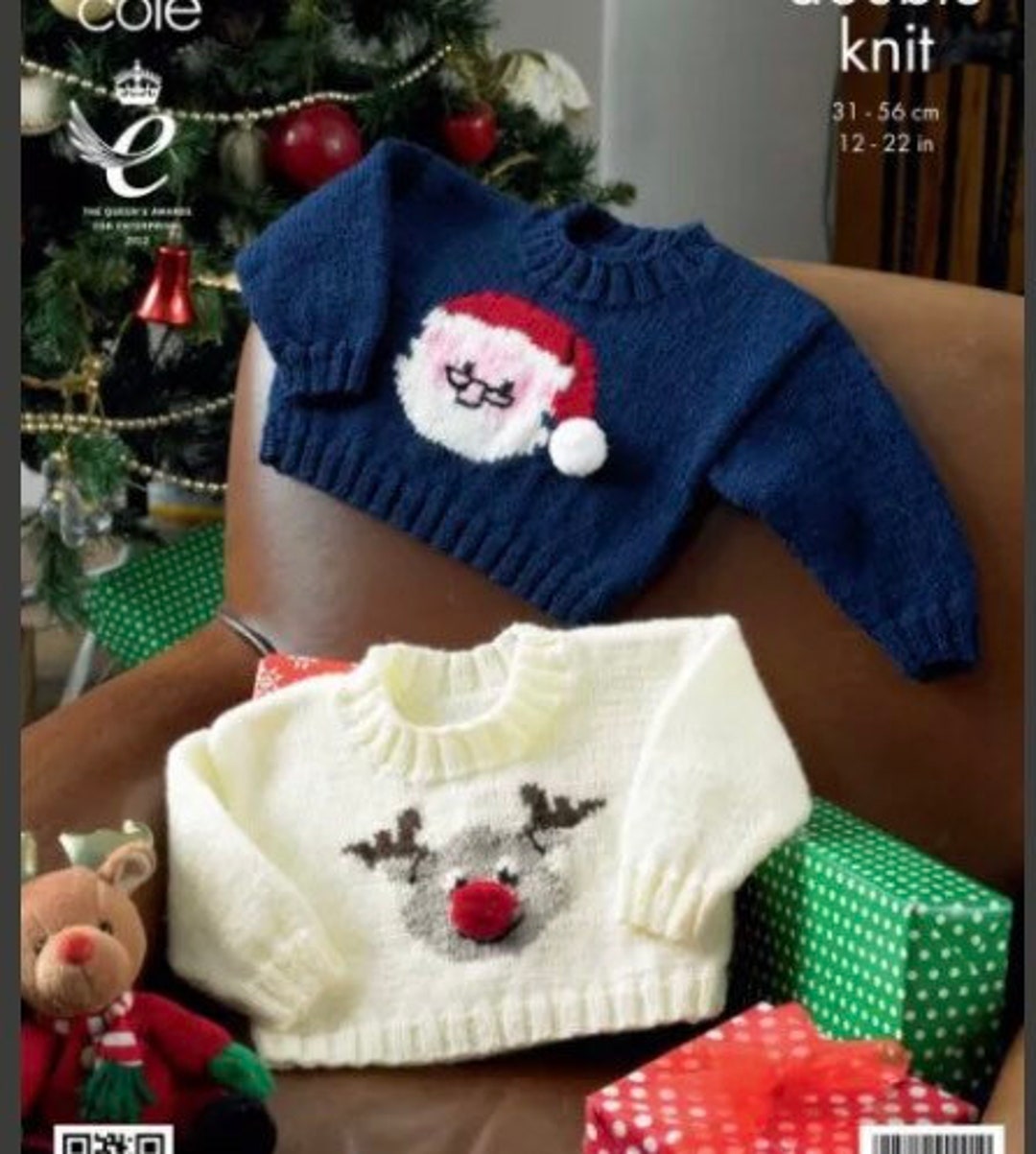 Hand Knitted Baby Christmas Jumper Etsy UK