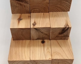 x5 Standard Unstabilised Cade Wood Squares for Turning, Jewelry and Arts and Crafts