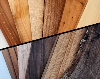 Unstabilised Wood Slabs for Cutlery, Laser Engraving, Fretwork, Jewelry – Sold Individually or in Lots
