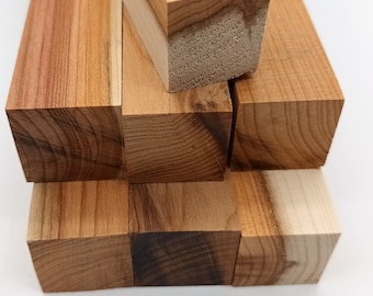 X5 Yew Wood Squares - Fine Wood for Turning and Crafts