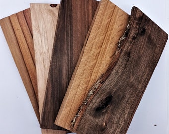 Unstabilized wooden scale for cutlery, jewelry knife