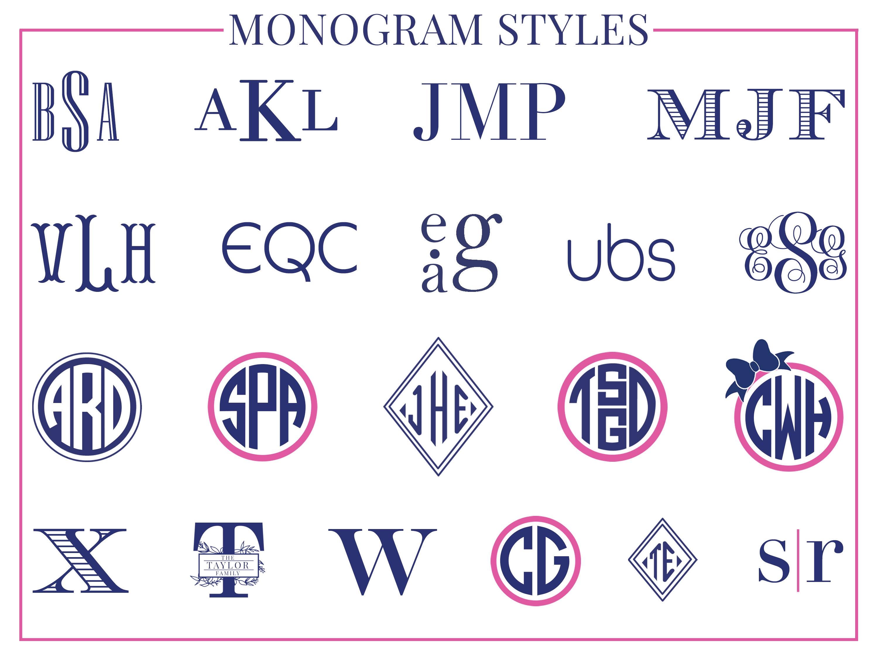 Monogrammed Binder Covers, Printable Personalized Binder Cover and ...
