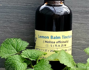 Organic Lemon Balm Tincture (Melissa officinalis)