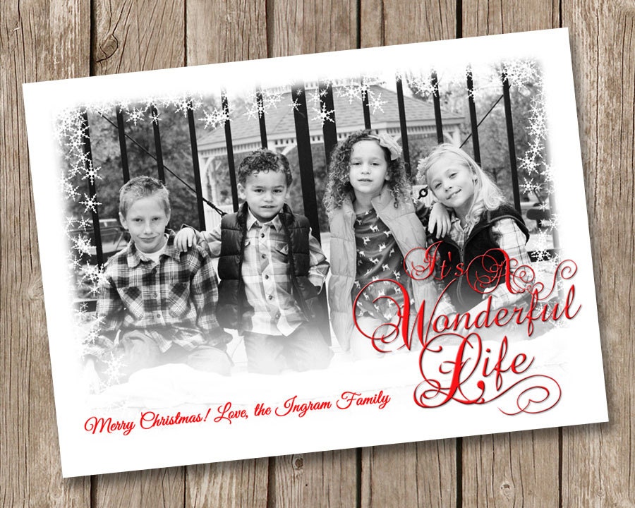 It's A Wonderful Life Christmas Card 
