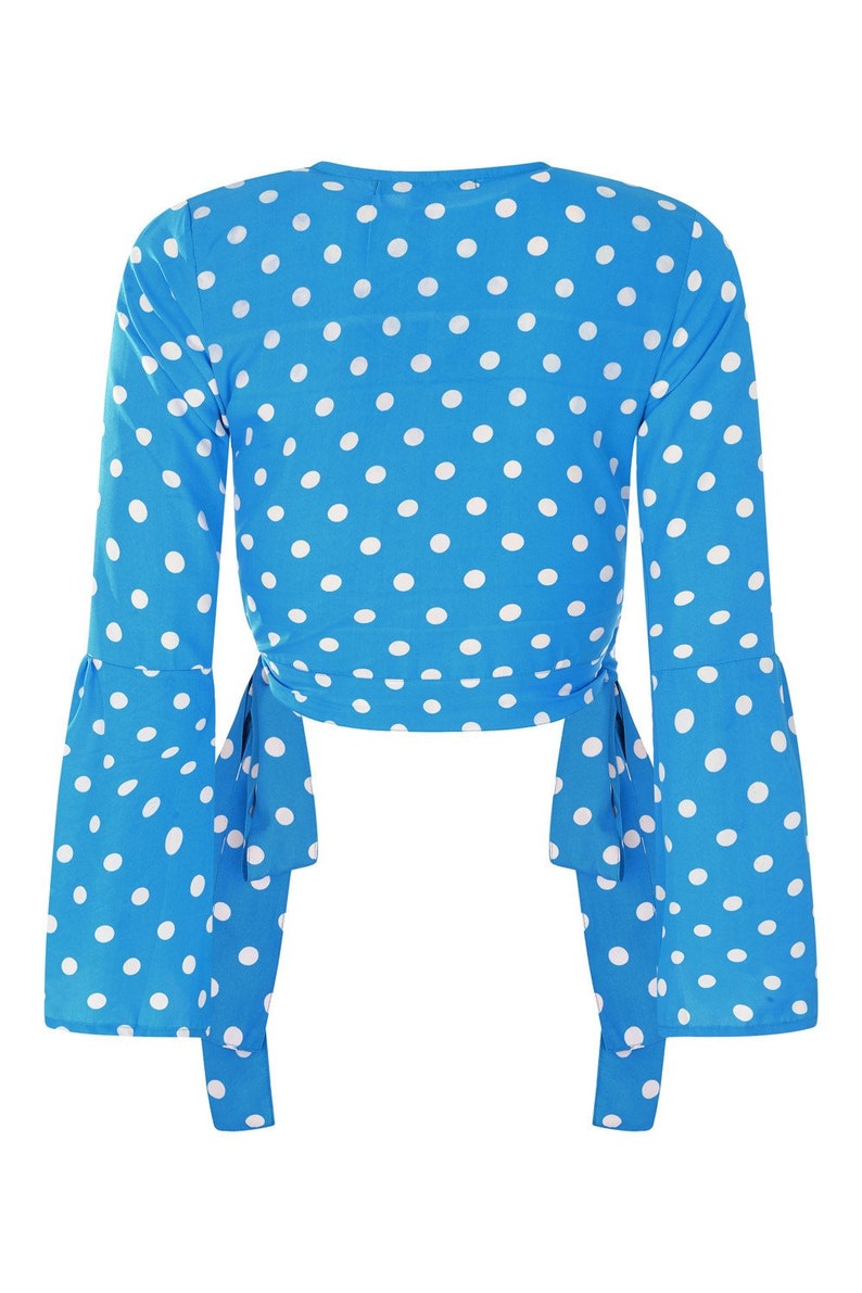 Pebble Polka Dot Wrap top