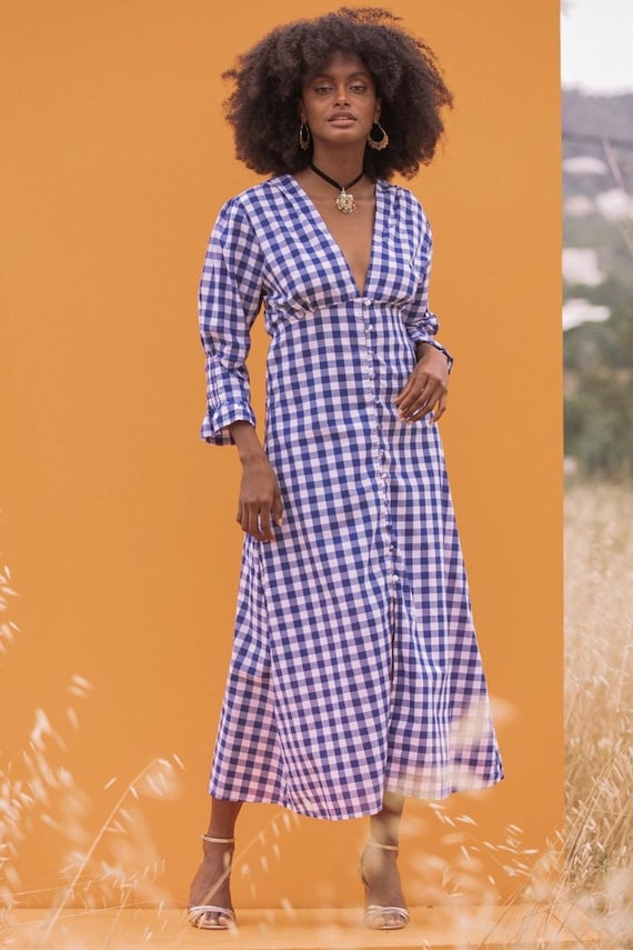 blue gingham dress amazon MABEL Cotton Elasticized square neck RS-week1323 Rachel Rachel Roy Elegant Color:Tropical Orange