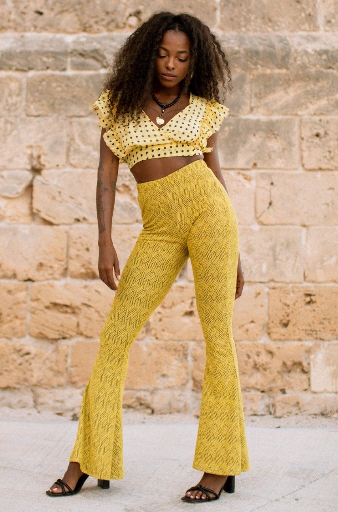 Yellow Flares Etsy UK