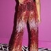 FIRE POWER FLARES // Disco Pants Sequin Flares // Sequin Pants Sequin Trousers // Festival Wear Disco Party Pants 