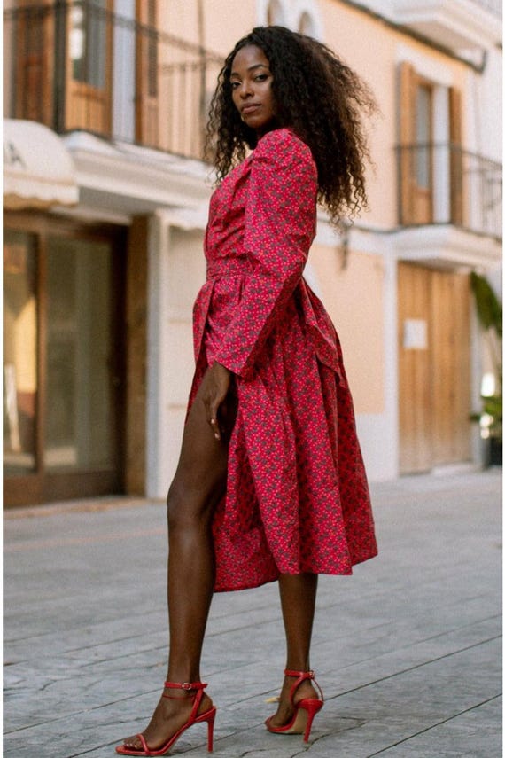 FABIANA Dress - Red - Etsy